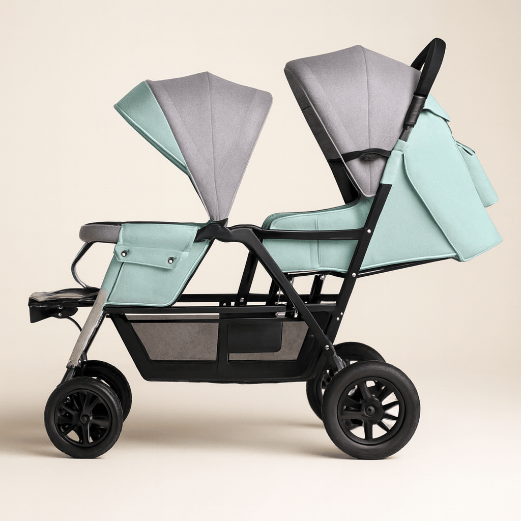 Poussette double dès la naissance pliable | POUR NOTRE BÉBÉ