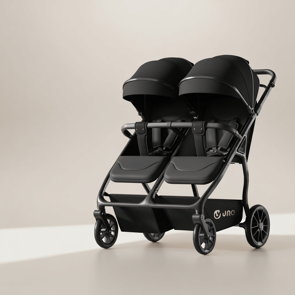 Poussette double jumeaux pliable et compacte | POUR NOTRE BÉBÉ