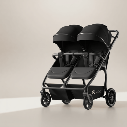 Poussette double jumeaux pliable et compacte | POUR NOTRE BÉBÉ