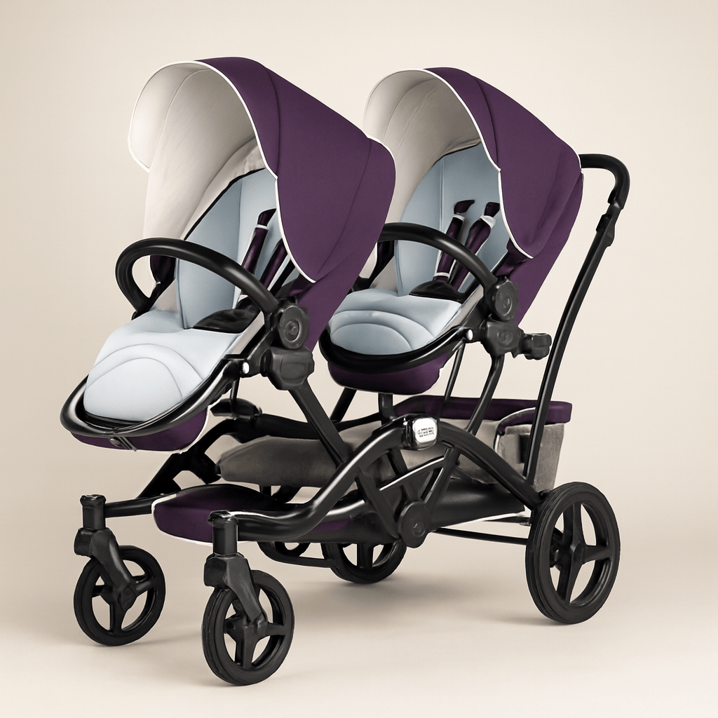 Poussette double pour jumeaux pliable | POUR NOTRE BÉBÉ