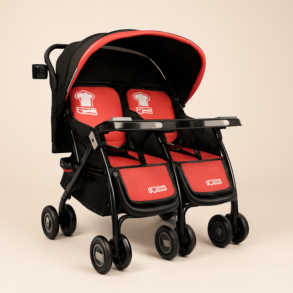 Poussette double compacte pliable | POUR NOTRE BÉBÉ