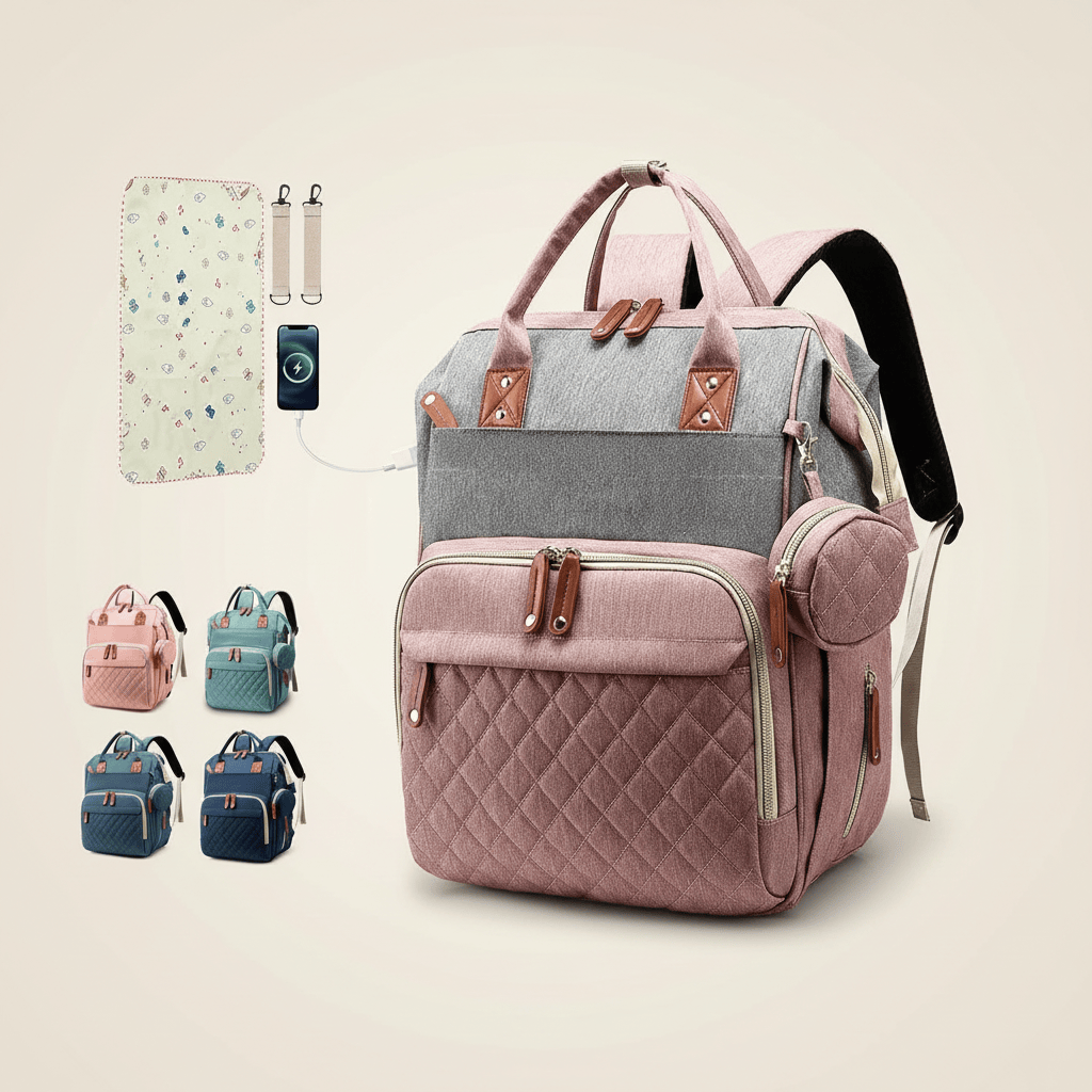 Sac à dos à langer moderne et pratique | POUR NOTRE BÉBÉ