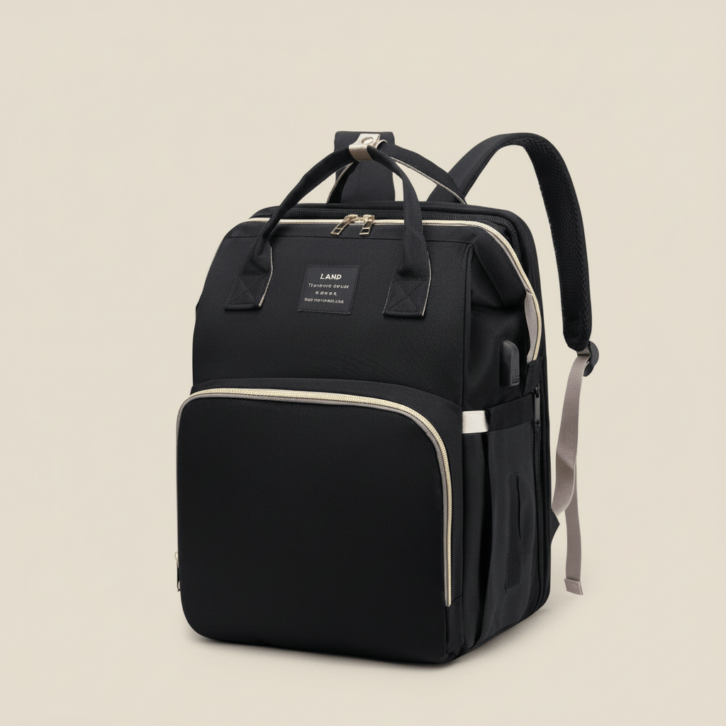 Sac à dos à langer multifonction avec lit pliable | POUR NOTRE BÉBÉ