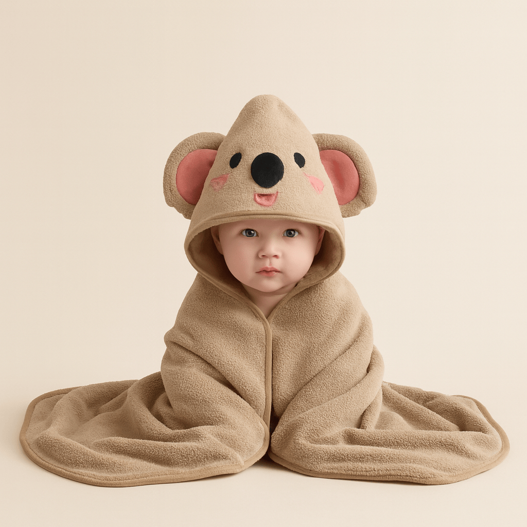 Serviette de bain bébé à capuche douce | POUR NOTRE BÉBÉ