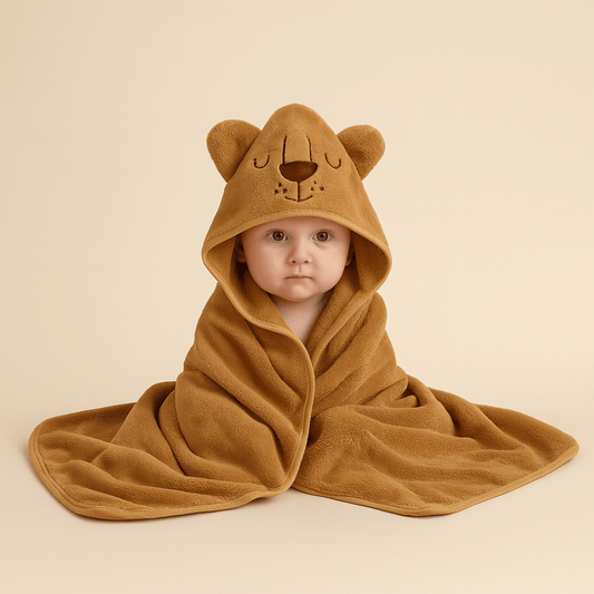 Serviette de bain bébé à capuche douce | POUR NOTRE BÉBÉ