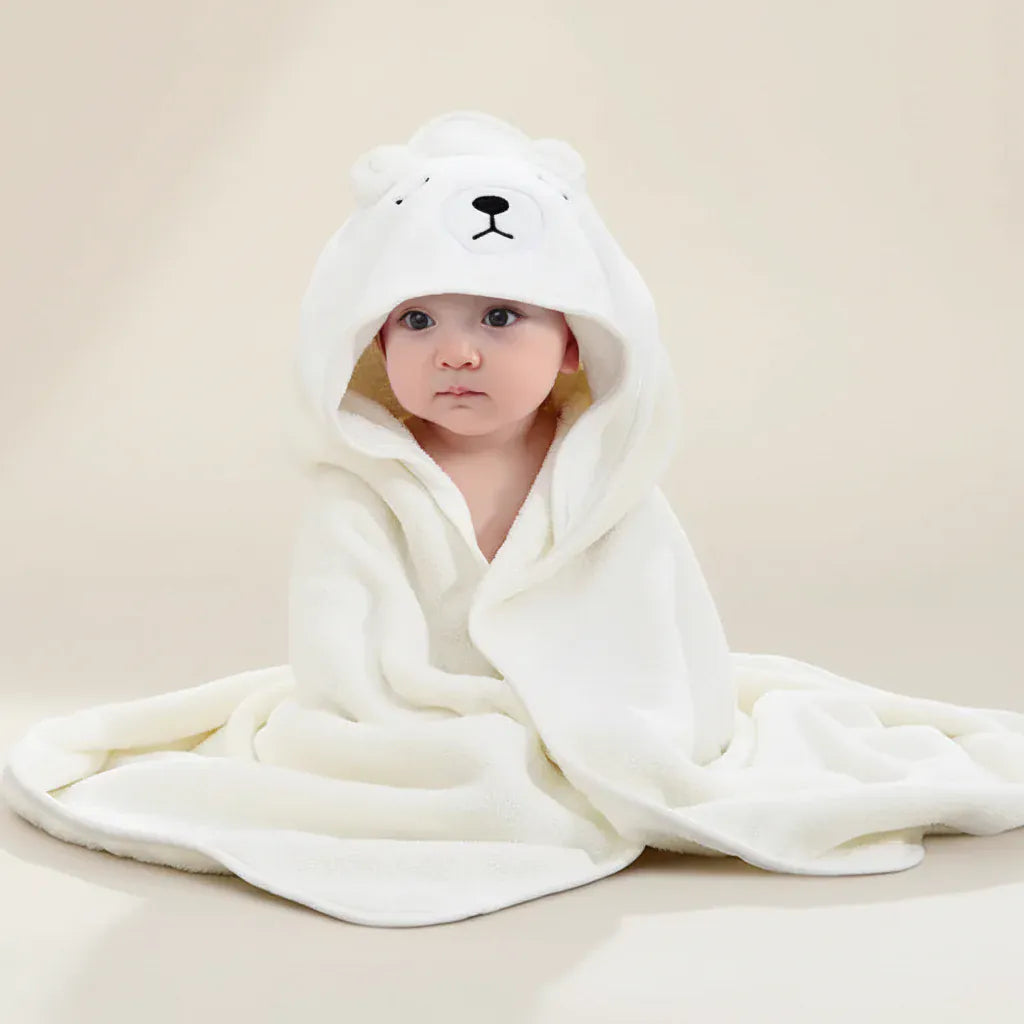 Serviette de bain bébé à capuche | POUR NOTRE BÉBÉ
