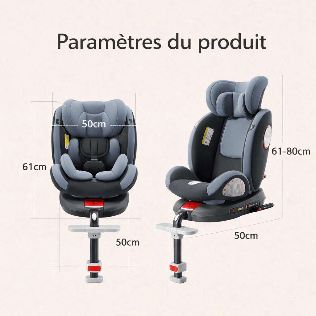 Siège auto bébé évolutif Isofix