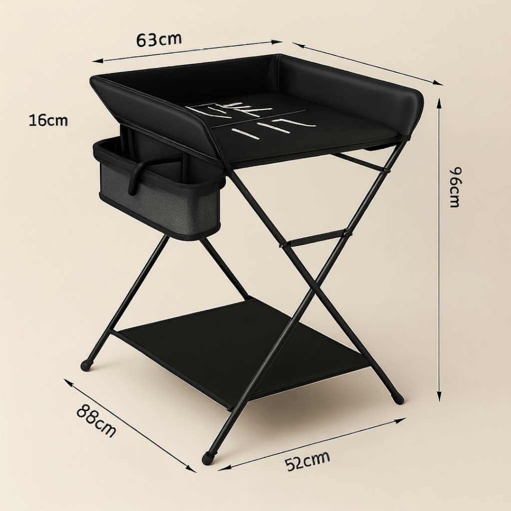 Table à langer pliable avec rangements | POUR NOTRE BÉBÉ