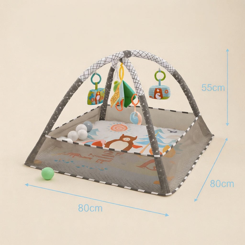 Tapis d’éveil bébé fille avec jouets | POUR NOTRE BÉBÉ