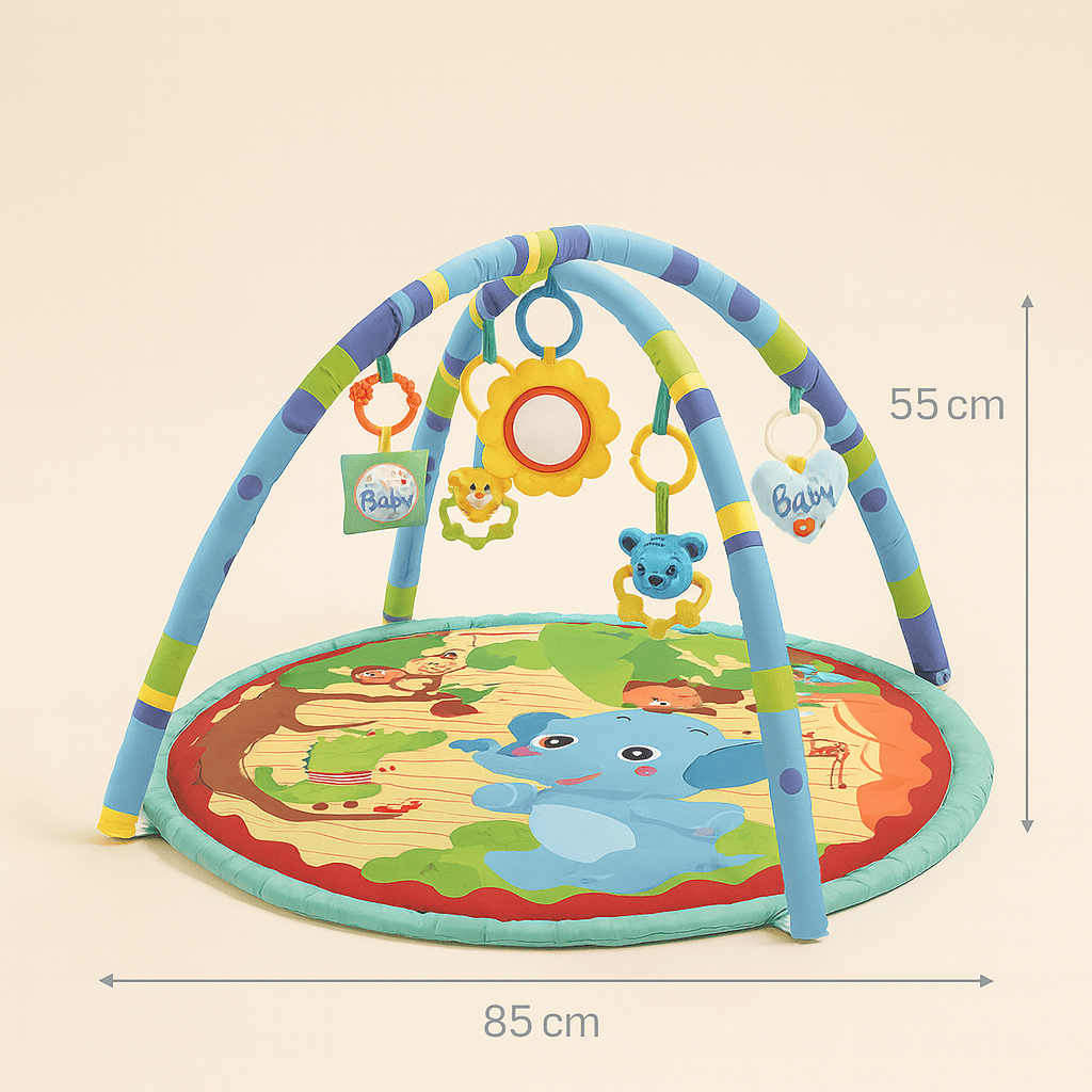 Tapis d’éveil bébé fille avec jouets | POUR NOTRE BÉBÉ