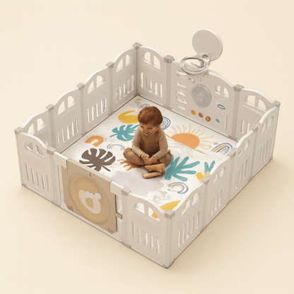 Tapis d’éveil bébé garçon pliable | POUR NOTRE BÉBÉ