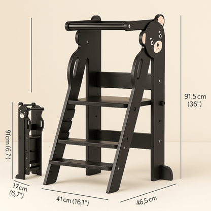 Tour d’observation Montessori pliable | POUR NOTRE BÉBÉ