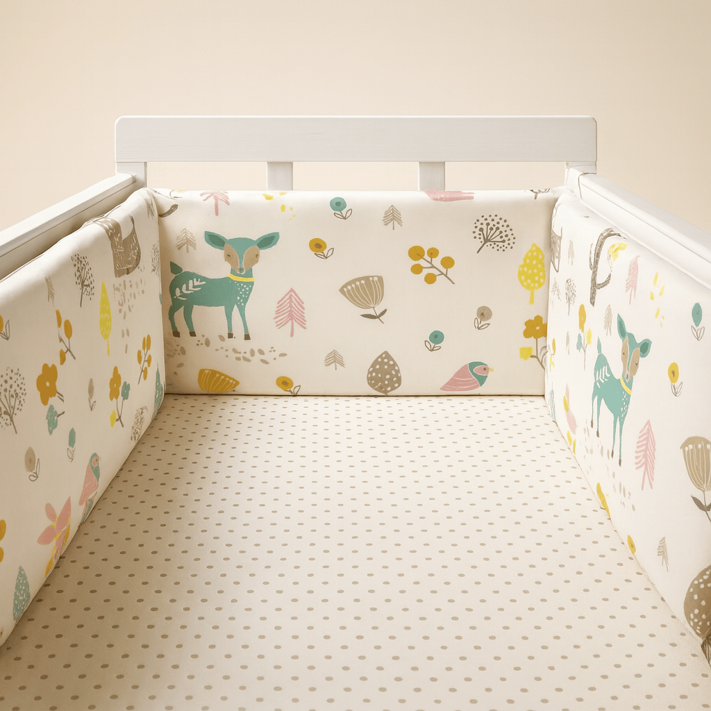 Tour de lit bébé coton imprimé | POUR NOTRE BÉBÉ