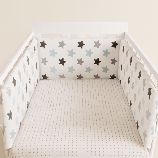 Tour de lit bébé coton imprimé | POUR NOTRE BÉBÉ