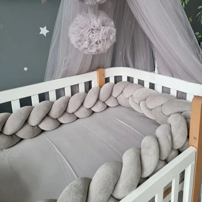 Tour de lit bébé tressé – POUR NOTRE BÉBÉ